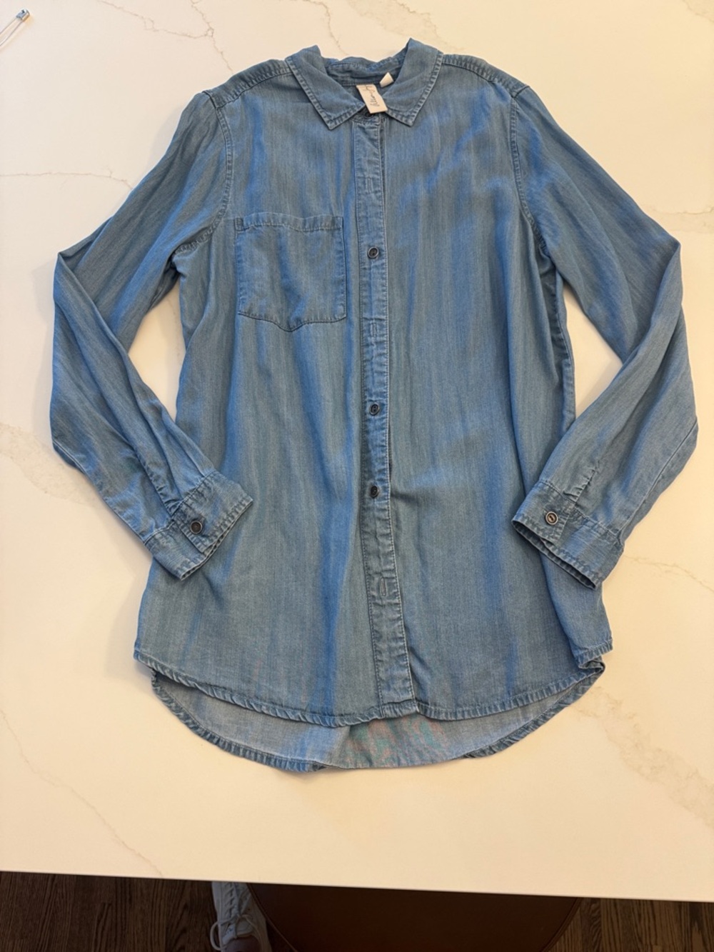 Allison Joy Light Blue Denim Button-Front Shirt